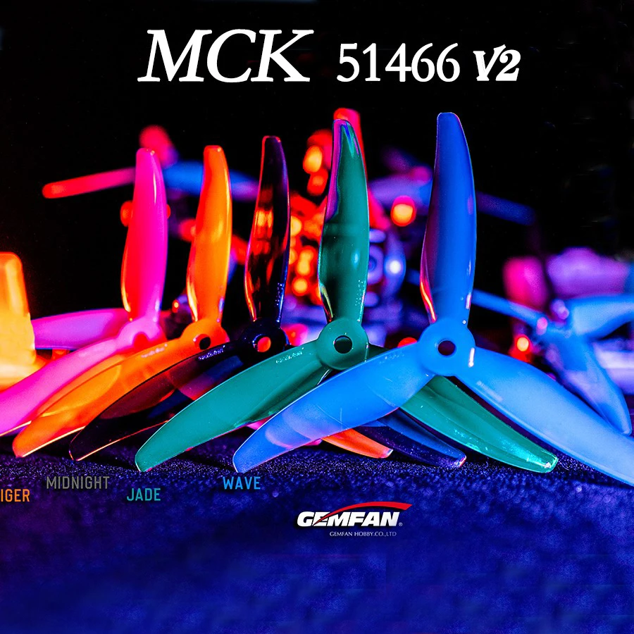 Fpv Drone Propeller - 24 pz/12 paia Gemfan 51466 V2