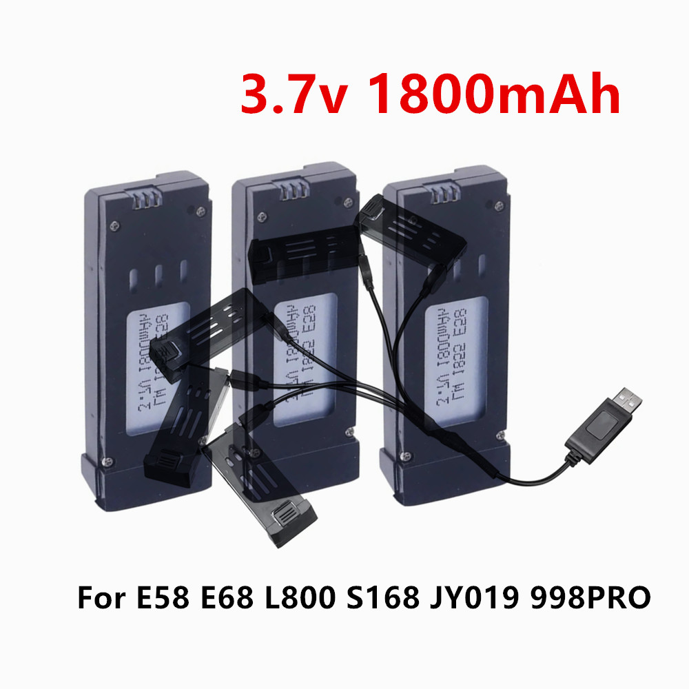 Eachine Drone E58 - Batteria al Litio 3.7V 1800mAh per
