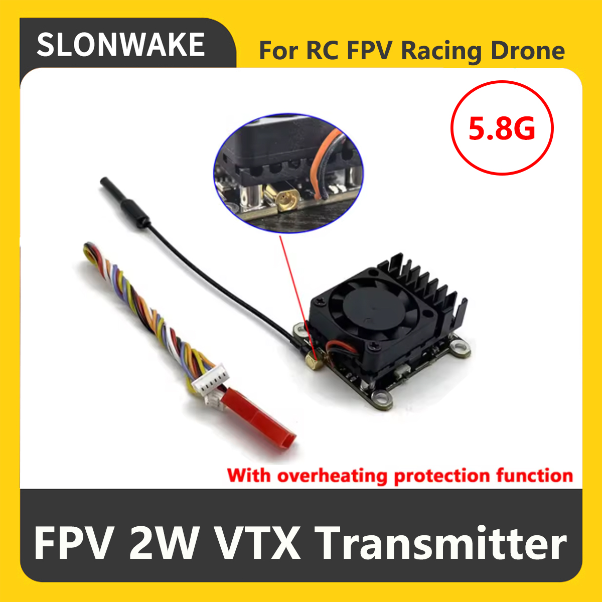 SLONWAKE 5.8G 2000mW Trasmetti - Fpv Drone Frame recensione e prezzo