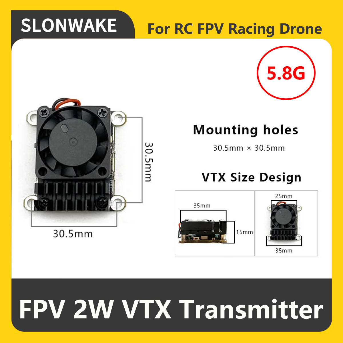 SLONWAKE 5.8G 2000mW Trasmetti - Fpv Drone Frame recensione e prezzo